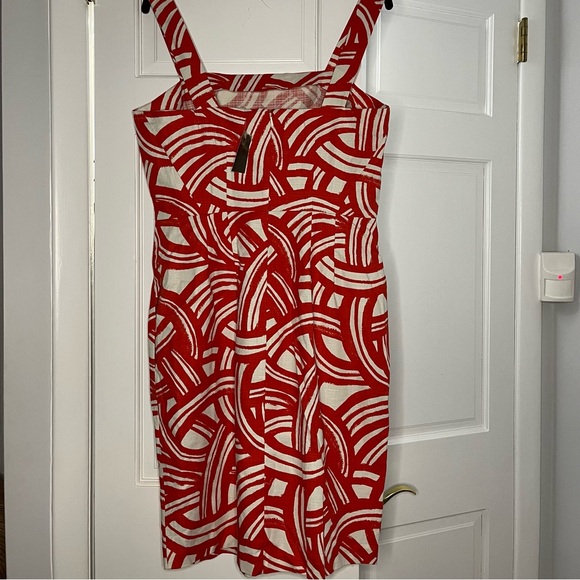 Banana Republic Red and White Cotton Dress - Picture 3 of 5